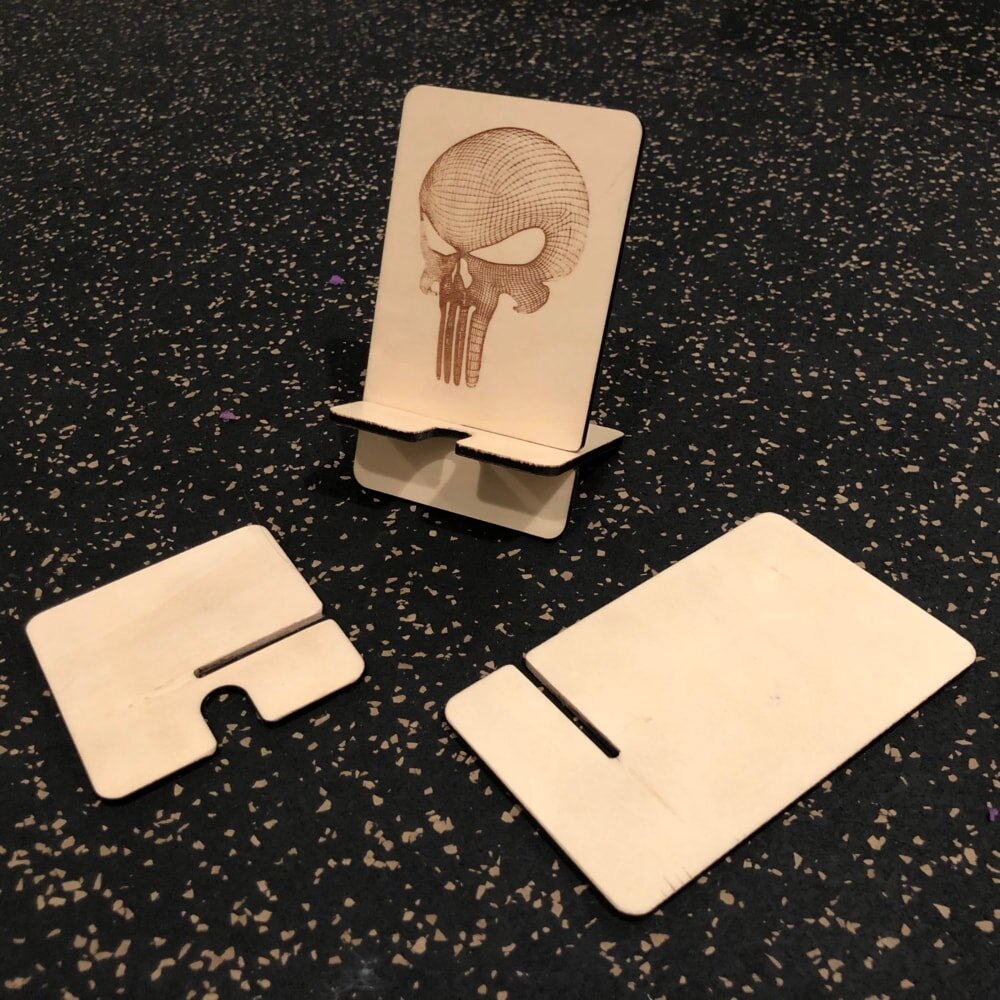 Intra απο ξύλο plywood 3mm-4mm πάχος - Κενή βάση τηλεφώνου Βάση τηλεφώνου Δίασταση 30x30 cm Intraeaxys-m1d6p2l7