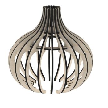 Intra απο ξύλο plywood 3mm-4mm πάχος - Λαμπτήρας 2 Δίασταση 30x30 cm Intraeaxys-07823m75 - Image 1