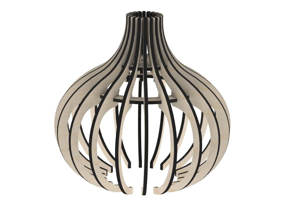 Intra απο ξύλο plywood 3mm-4mm πάχος - Λαμπτήρας 2 Δίασταση 30x30 cm Intraeaxys-07823m75