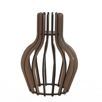 Intra απο ξύλο plywood 3mm-4mm πάχος - Λαμπτήρας 1 Δίασταση 30x30 cm Intraeaxys-m1d0337k - Image 1