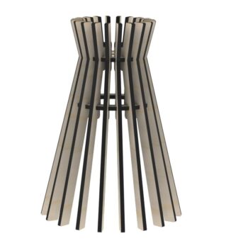 Intra απο ξύλο plywood 3mm-4mm πάχος - Διακοσμητικό φωτιστικό Δίασταση 30x30 cm Intraeaxys-zo9r2rok - Image 1