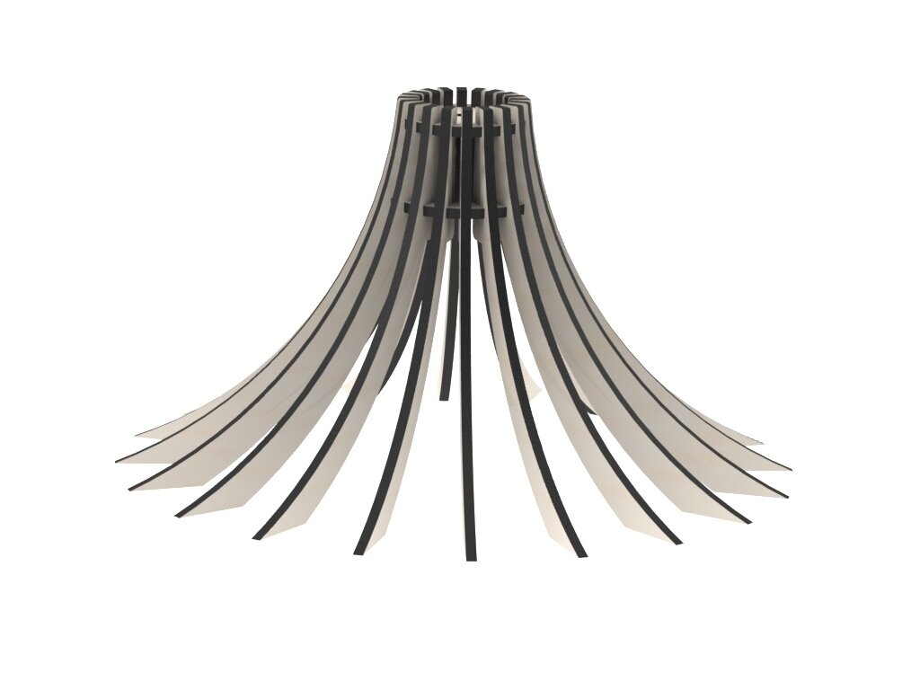 Intra απο ξύλο plywood 3mm-4mm πάχος - Λαμπτήρας 6 Δίασταση 30x30 cm Intraeaxys-qomxvp13