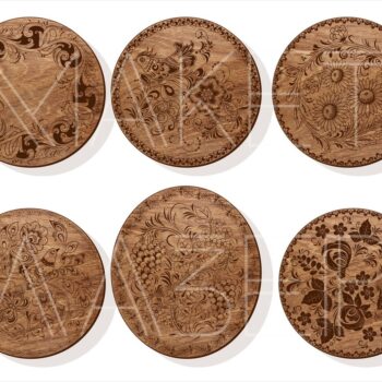 Intra απο ξύλο plywood 3mm-4mm πάχος - Σουβέρ χαραγμένα με λέιζερ Δίασταση 30x30 cm Intraeaxys-eo4qn4d7 - Image 1