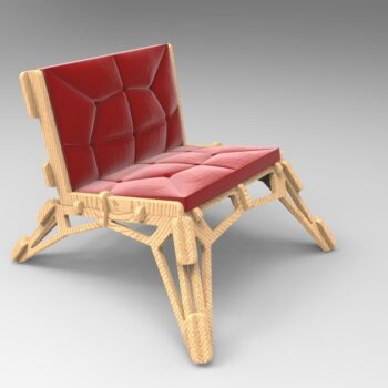 Intra απο ξύλο plywood 3mm-4mm πάχος - Καναπές καρέκλας 20mm Δίασταση 30x30 cm Intraeaxys-078yppmo - Image 1