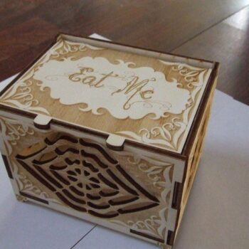 Intra απο ξύλο plywood 3mm-4mm πάχος - Ξύλινο κουτί μπισκότων Ξύλινο κουτί με καπάκι Δίασταση 30x30 cm Intraeaxys-lopql3x7 - Image 1