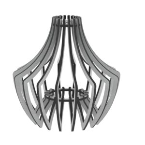 Intra απο ξύλο plywood 3mm-4mm πάχος - Λάμπα 12 Δίασταση 30x30 cm Intraeaxys-67w26872