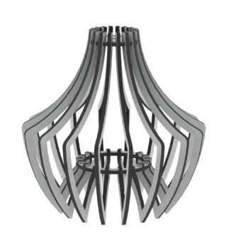 Intra απο ξύλο plywood 3mm-4mm πάχος - Λάμπα 12 Δίασταση 30x30 cm Intraeaxys-67w26872 - Image 1