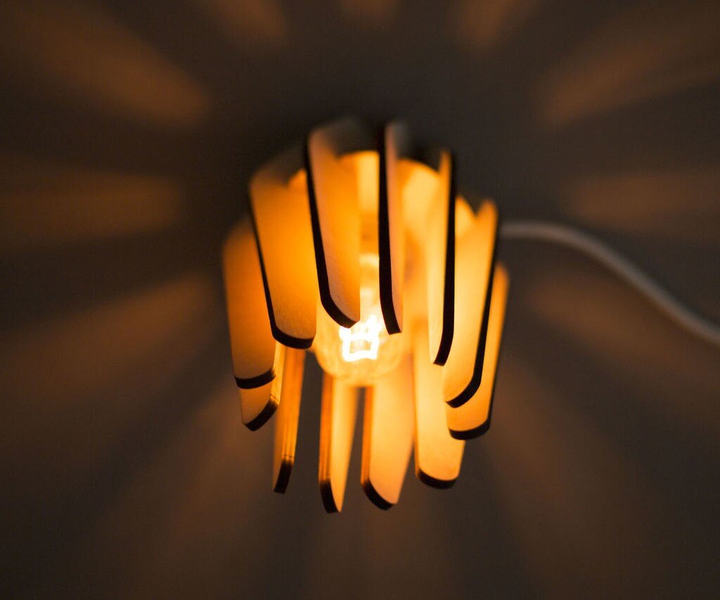 Intra απο ξύλο plywood 3mm-4mm πάχος - Λυχνία Δίασταση 30x30 cm Intraeaxys-r1zxnpol