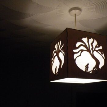 Intra απο ξύλο plywood 3mm-4mm πάχος - Φωτιστικό φωτός Moon Hare Night Δίασταση 30x30 cm Intraeaxys-joejnd16 - Image 1