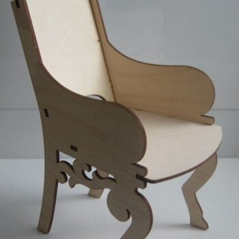 Intra απο ξύλο plywood 3mm-4mm πάχος - Σχέδια επίπλων Ξύλινης Καρέκλας Δίασταση 30x30 cm Intraeaxys-6o3yl4p7 - Image 1