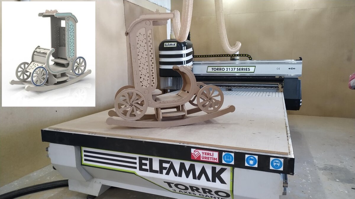 Intra απο ξύλο plywood 3mm-4mm πάχος - Πρότυπο κουνιστή καρέκλας Δίασταση 30x30 cm Intraeaxys-078yv3qo