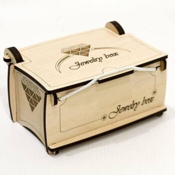 Intra απο ξύλο plywood 3mm-4mm πάχος - Ξύλινο κουτί κοσμημάτων με πρότυπο καπάκι Δίασταση 30x30 cm Intraeaxys-lopqdv37 - Image 1