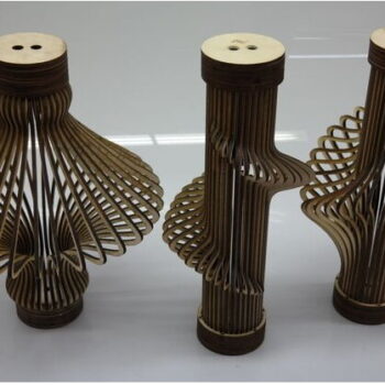 Intra απο ξύλο plywood 3mm-4mm πάχος - Λάμπα υπέρτασης Δίασταση 30x30 cm Intraeaxys-m1d49d1k - Image 1