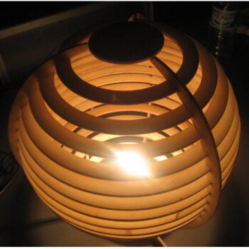 Intra απο ξύλο plywood 3mm-4mm πάχος - Λαμπάρα 1 Δίασταση 30x30 cm Intraeaxys-r1zk5w1l - Image 1