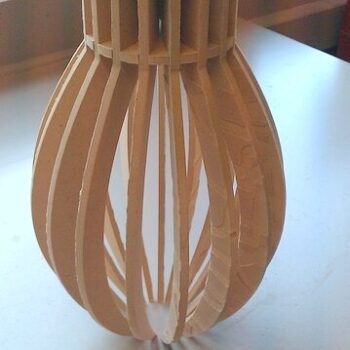 Intra απο ξύλο plywood 3mm-4mm πάχος - Lampe Sigd Δίασταση 30x30 cm Intraeaxys-pok4331j - Image 1