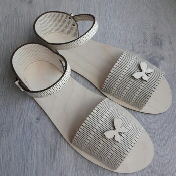 Intra απο ξύλο plywood 3mm-4mm πάχος - Σανδάλια Δίασταση 30x30 cm Intraeaxys-r7vm66k7 - Image 1