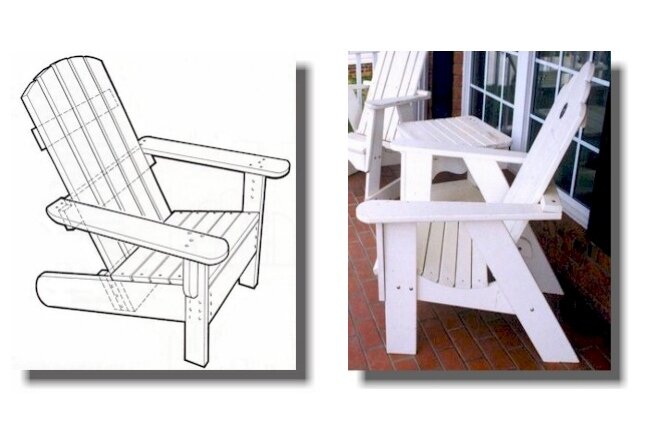 Intra απο ξύλο plywood 3mm-4mm πάχος - Αρχείο PDF προτύπου CNC Adirondack Chairs Δίασταση 30x30 cm Intraeaxys-pok3wk87