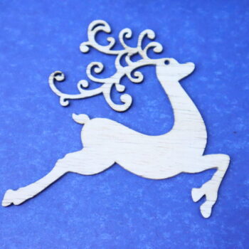 Intra απο ξύλο plywood 3mm-4mm πάχος - Χριστουγεννιάτικο στολίδι από τάρανδο Δίασταση 10x10 cm Intraeaxys-voq20l6o - Image 4