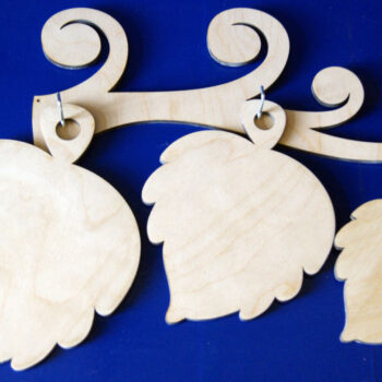 Intra απο ξύλο plywood 3mm-4mm πάχος - Κόντρα πλακέ σανίδες κοπής σε σχήμα φύλλου Δίασταση 30x30 cm Intraeaxys-d1lv5rzo - Image 1