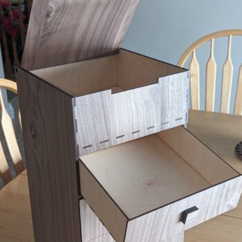 Intra απο ξύλο plywood 3mm-4mm πάχος - Συρταριέρα κοσμηματοπωλείο Δίασταση 30x30 cm Intraeaxys-zo9yg8e7 - Image 3