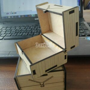 Intra απο ξύλο plywood 3mm-4mm πάχος - Κουτί με καπάκι για ρολόι Δίασταση 30x30 cm Intraeaxys-yon0rkk7