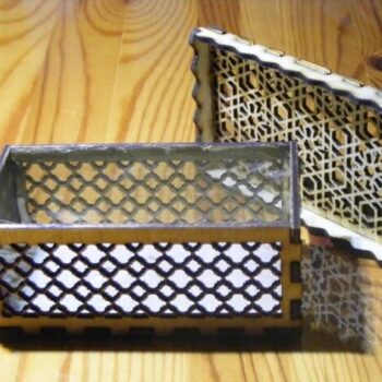 Intra απο ξύλο plywood 3mm-4mm πάχος - Κουτί αραβικού σχεδιασμού Δίασταση 30x30 cm Intraeaxys-qomm2j5o - Image 1