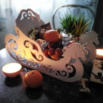 Intra απο ξύλο plywood 3mm-4mm πάχος - Ξύλινα χριστουγεννιάτικα ελάφια Δίασταση 30x30 cm Intraeaxys-eo20wy67 - Image 3