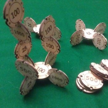 Intra απο ξύλο plywood 3mm-4mm πάχος - Συμμετέχουσες μάρκες πόκερ Δίασταση 30x30 cm Intraeaxys-lopqp3x7 - Image 1