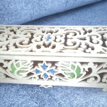 Intra απο ξύλο plywood 3mm-4mm πάχος - Διακοσμητικό κουτί με πρότυπο καπάκι Δίασταση 30x30 cm Intraeaxys-078yv6mo - Image 1