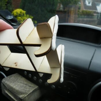 Intra απο ξύλο plywood 3mm-4mm πάχος - Βάση τηλεφώνου ταμπλό Δίασταση 30x30 cm Intraeaxys-eoxl5y4o - Image 4