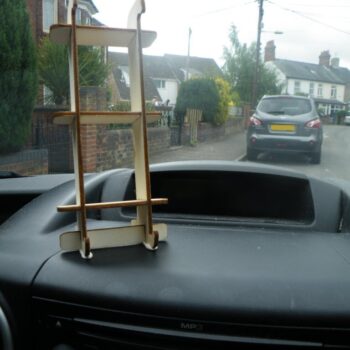 Intra απο ξύλο plywood 3mm-4mm πάχος - Βάση τηλεφώνου ταμπλό Δίασταση 30x30 cm Intraeaxys-eoxl5y4o - Image 5