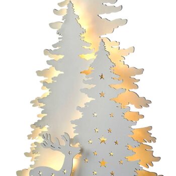 Intra απο ξύλο plywood 3mm-4mm πάχος - Διακόσμηση χριστουγεννιάτικου τραπεζιού σκηνής δέντρου τάρανδου Δίασταση 30x30 cm Intraeaxys-078y5zjo - Image 4