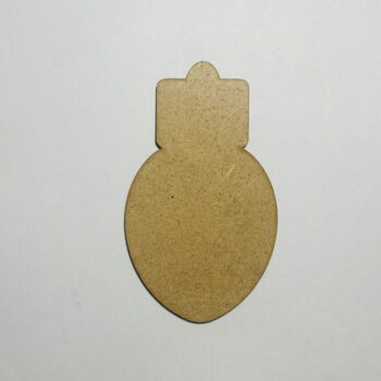 Intra απο ξύλο plywood 3mm-4mm πάχος - Ημιτελές Ξύλινο χριστουγεννιάτικο στολίδι σε σχήμα βολβού Δίασταση 10x10 cm Intraeaxys-qommp98o - Image 1