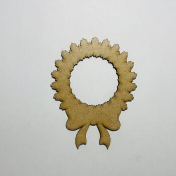 Intra απο ξύλο plywood 3mm-4mm πάχος - Ξύλινο χριστουγεννιάτικο στεφάνι Δίασταση 30x30 cm Intraeaxys-6o3y2eq7 - Image 1