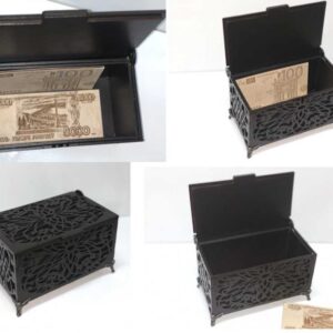 Intra απο ξύλο plywood 3mm-4mm πάχος - Πρότυπο σκαλιστό ξύλινο κουτί Δίασταση 30x30 cm Intraeaxys-qommzv4o