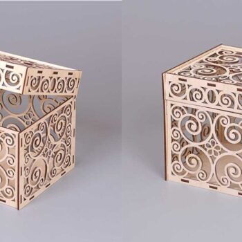 Intra απο ξύλο plywood 3mm-4mm πάχος - Διακοσμητικό κουτί με καπάκι Δίασταση 30x30 cm Intraeaxys-eo4qkdg7 - Image 1