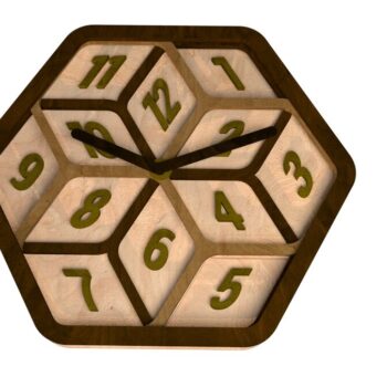 Intra απο ξύλο plywood 3mm-4mm πάχος - Σύγχρονο ρολόι Δίασταση 30x30 cm Intraeaxys-r7vm6dz7 - Image 1