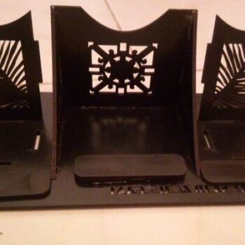 Intra απο ξύλο plywood 3mm-4mm πάχος - Πρότυπο βάσης κινητού τηλεφώνου Δίασταση 30x30 cm Intraeaxys-voq2m8do - Image 1