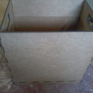 Intra απο ξύλο plywood 3mm-4mm πάχος - Κουτί σκουπιδιών Ξύλινος Κάδος απορριμμάτων Δίασταση 30x30 cm Intraeaxys-zo9y9ly7