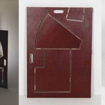 Intra απο ξύλο plywood 3mm-4mm πάχος - Πτυσσόμενη Τριγωνική Καρέκλα Werner Schmidt Δίασταση 30x30 cm Intraeaxys-lopq24z7 - Image 1