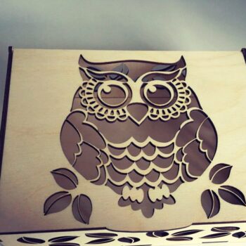 Intra απο ξύλο plywood 3mm-4mm πάχος - Κουτί με πρότυπο καπάκι Δίασταση 30x30 cm Intraeaxys-qommrv4o - Image 1