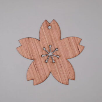 Intra απο ξύλο plywood 3mm-4mm πάχος - Χριστουγεννιάτικο στολίδι από λουλούδι ιβίσκου Δίασταση 10x10 cm Intraeaxys-qommp2ro - Image 3