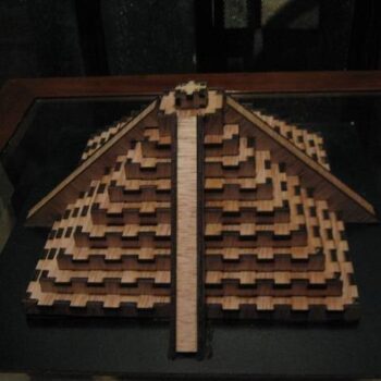 Intra απο ξύλο plywood 3mm-4mm πάχος - Πρότυπο πυραμίδας Δίασταση 30x30 cm Intraeaxys-qommrm8o - Image 1