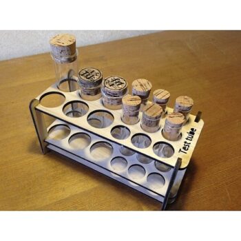 Intra απο ξύλο plywood 3mm-4mm πάχος - Βάση δοκιμαστικού σωλήνα Δίασταση 30x30 cm Intraeaxys-lopqp2x7 - Image 1