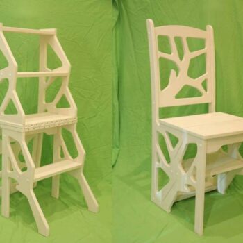 Intra απο ξύλο plywood 3mm-4mm πάχος - Καρέκλα Step Ladder Δίασταση 30x30 cm Intraeaxys-d1lv2wzo - Image 1