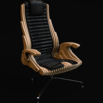 Intra απο ξύλο plywood 3mm-4mm πάχος - Παραμετρική καρέκλα γραφείου Δίασταση 30x30 cm Intraeaxys-d1lzex7m - Image 1