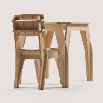 Intra απο ξύλο plywood 3mm-4mm πάχος - Αρχείο PDF σε σχέδια CNC καρέκλα τραπεζιού μπαρ Δίασταση 30x30 cm Intraeaxys-67w50372 - Image 1