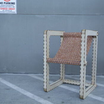 Intra απο ξύλο plywood 3mm-4mm πάχος - Σχέδιο CNC μοντέρνας καρέκλας Δίασταση 30x30 cm Intraeaxys-67w2z272 - Image 1