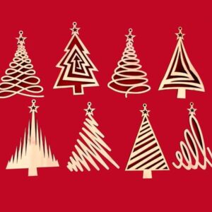 Intra απο ξύλο plywood 3mm-4mm πάχος - Χειροτεχνίες Ξύλινες Διακοσμήσεις Χριστουγεννιάτικων Δέντρων Δίασταση 30x30 cm Intraeaxys-51rrd9d1