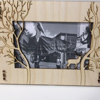 Intra απο ξύλο plywood 3mm-4mm πάχος - Πρότυπο κορνίζας ελαφιών Δίασταση 30x30 cm Intraeaxys-6o3yn637 - Image 1